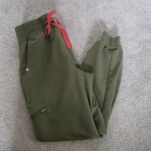 Olive Wearfigs scrub pants